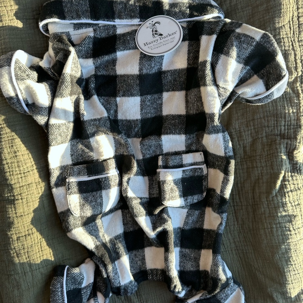 Plaid Dog Hoodie with Pockets